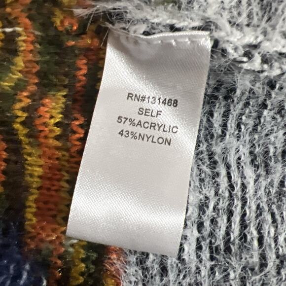 Anthropologie FATE Hoodie Open Cardigan Womans Small Multicolor Acrylic Open - Picture 9 of 13